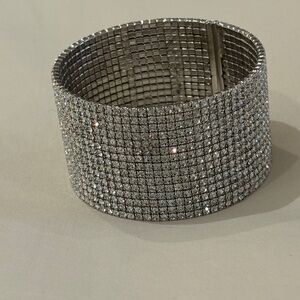 Faux Diamond Cuff Bracelet